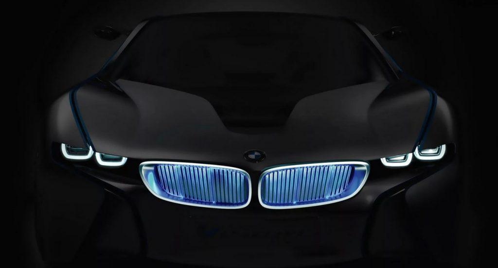 Светящийся бампер и решетка. BMW X 6